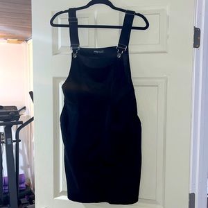 Black overall jumper dress